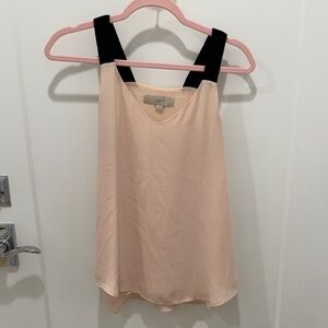 LOFT Peach-Blend Tank with Velvet Black Wide Straps